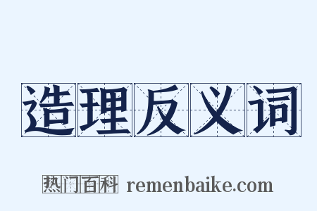 造理反义词是什么意思的图片